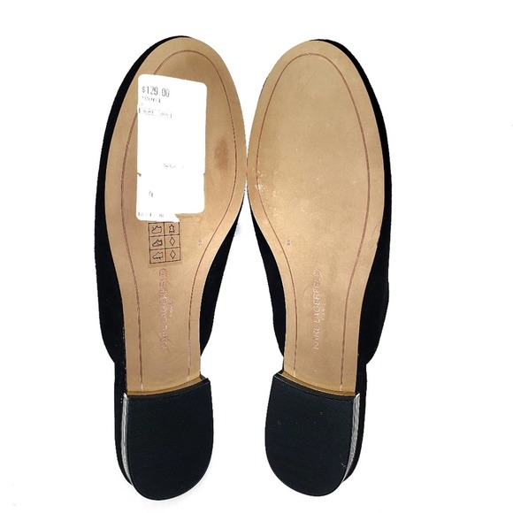 Karl Lagerfeld Royce Round Toe Suede Mules - Picture 4 of 7